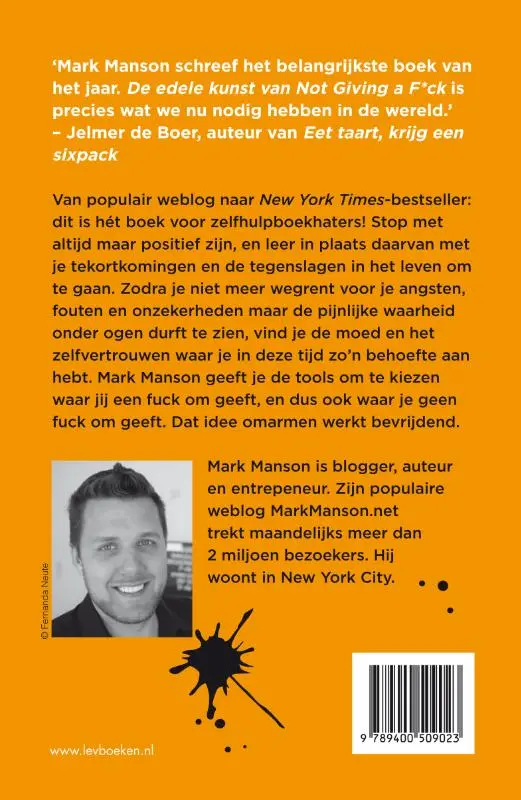 De edele kunst van not giving a fuck - Mark Manson 2