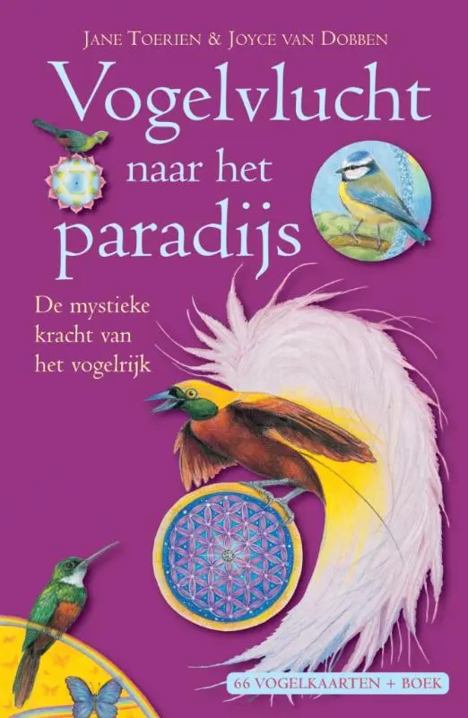 Vogelvlucht naar het paradijs 66 kaarten + Boek - Jane Toerien 1