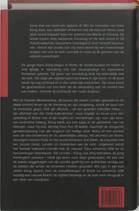 Bevochten vrijheid - Hans Kung 2