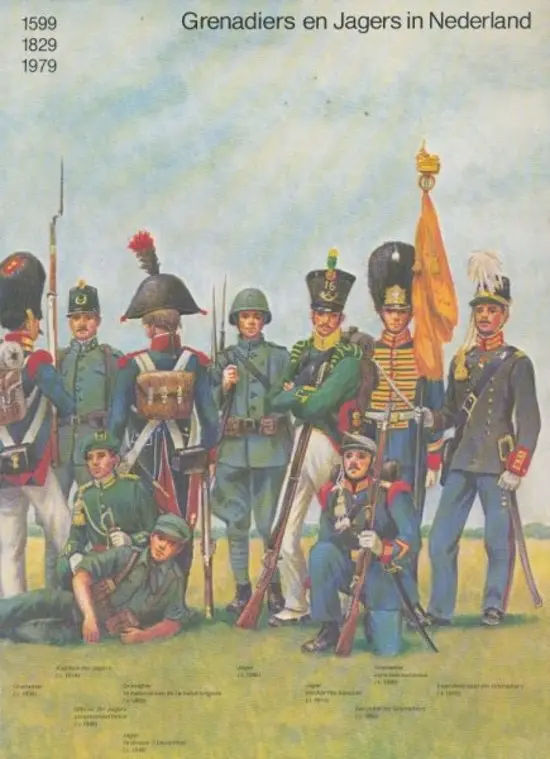 Grenadiers en Jagers in Nederland 1599, 1829, 1979 - Cornelis Maria Schulten, Frans Smits 1
