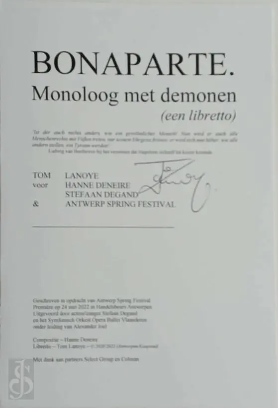 Bonaparte - Tom Lanoye 1