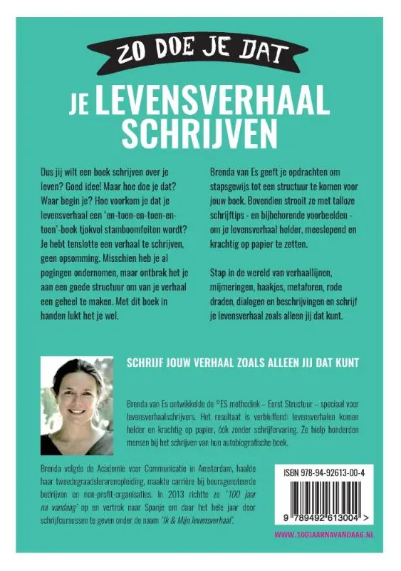 Zo doe je dat, je levensverhaal schrijven - Brenda van Es 2