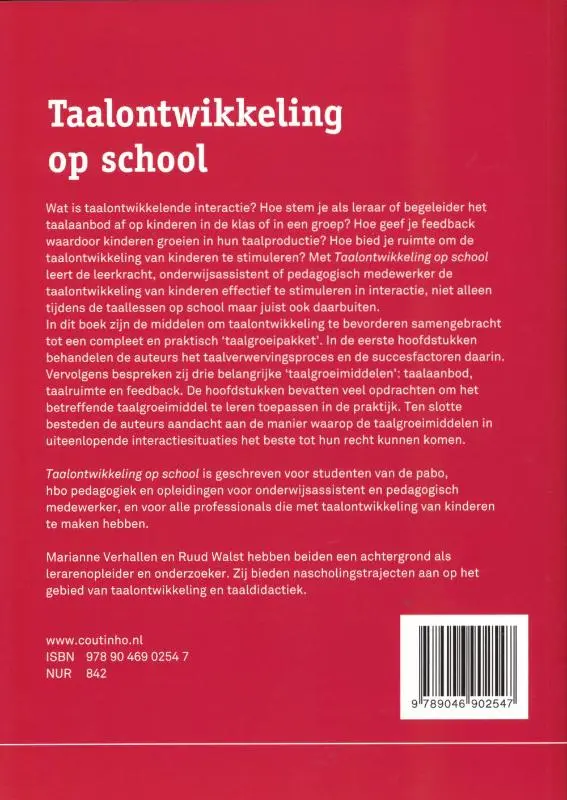 Taalontwikkeling op school - Marianne Verhallen, Ruud Walst 2