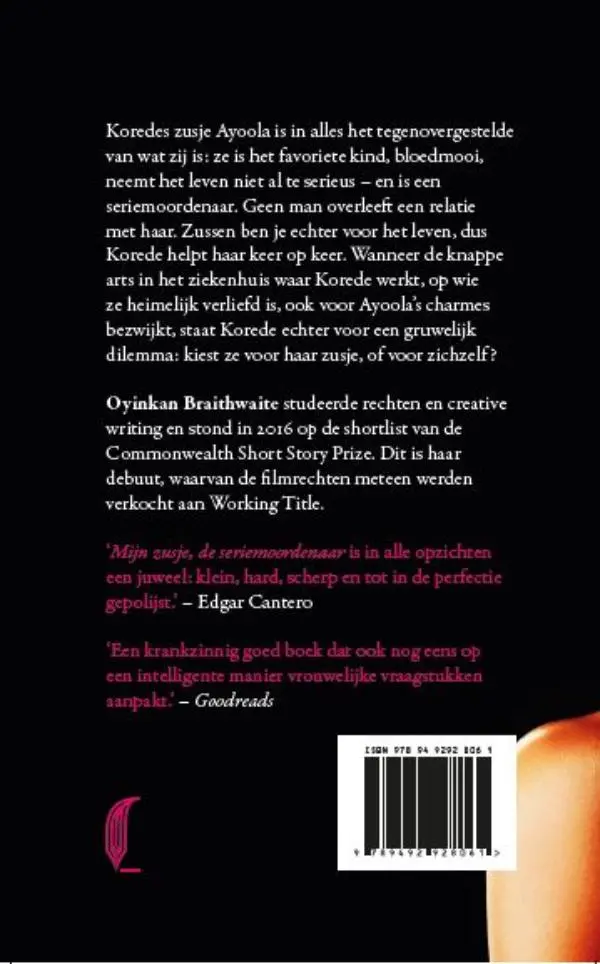 Mijn zusje, de seriemoordenaar - Oyinkan Braithwaite 2