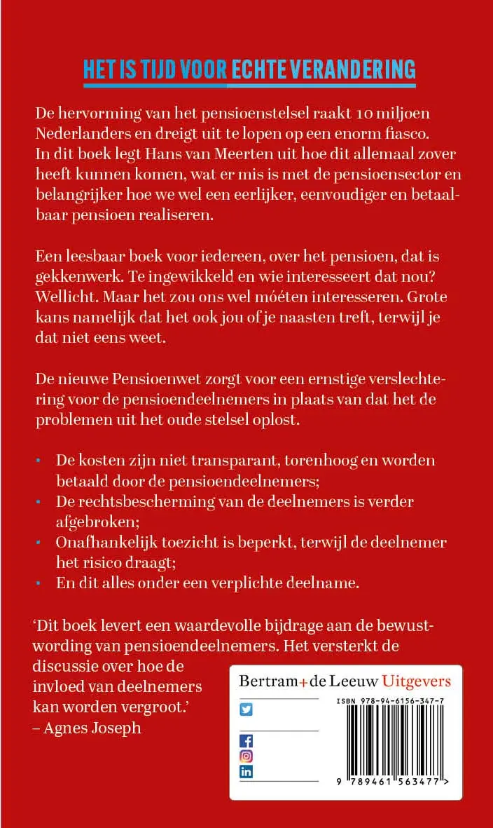 Ons pensioen ons geld - Hans van Meerten 2