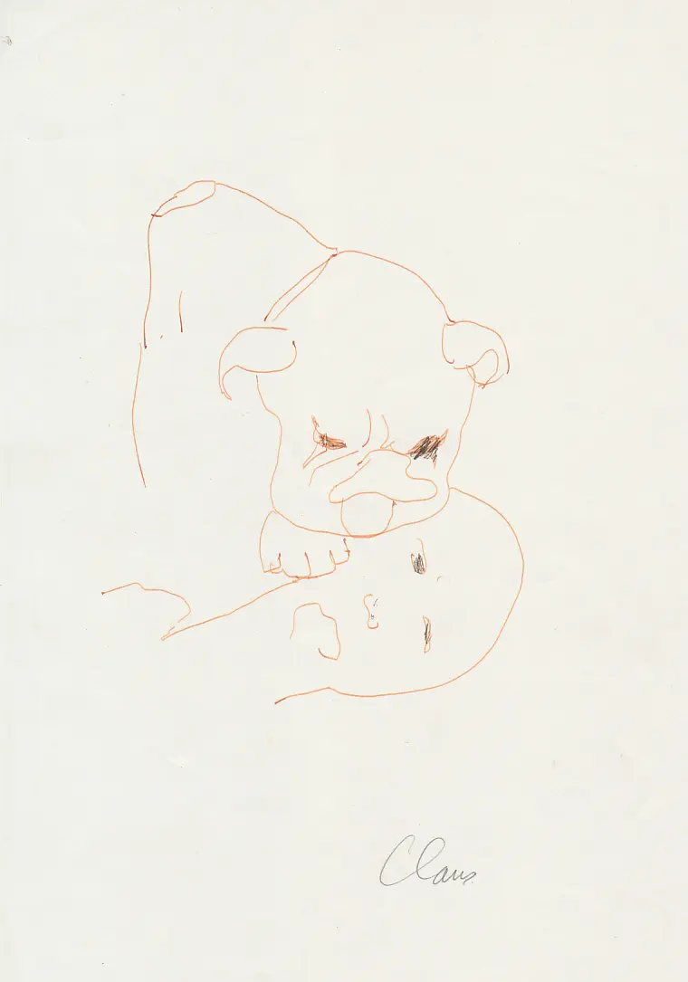 Hugo Claus - Originele tekening - CLAUS, Hugo 1