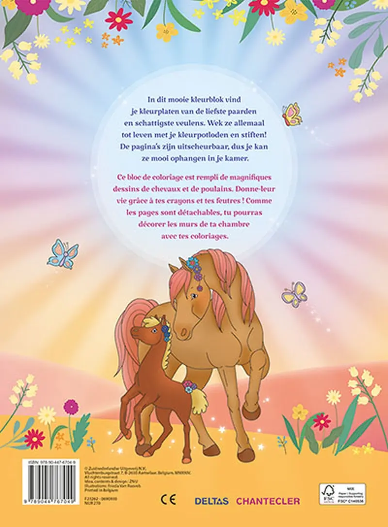 Ik hou van paarden kleurblok / J'aime les chevaux bloc de coloriage - ZNU 2