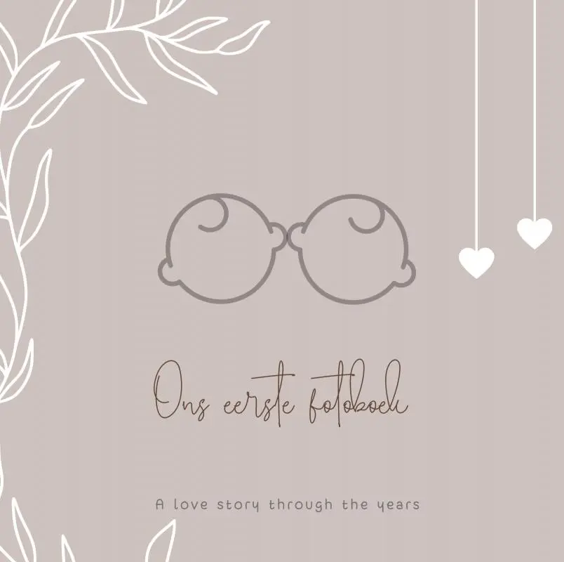 Ons eerste fotoboek - Fotoboek tweeling - Fotoalbum - Babyalbum - Plakboek - Invulboek. - Vayenn Vayenn 1