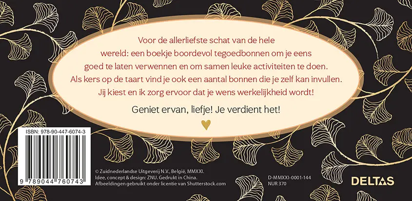 Voor mijn liefste schat 25 tegoedbonnen - ZNU 2