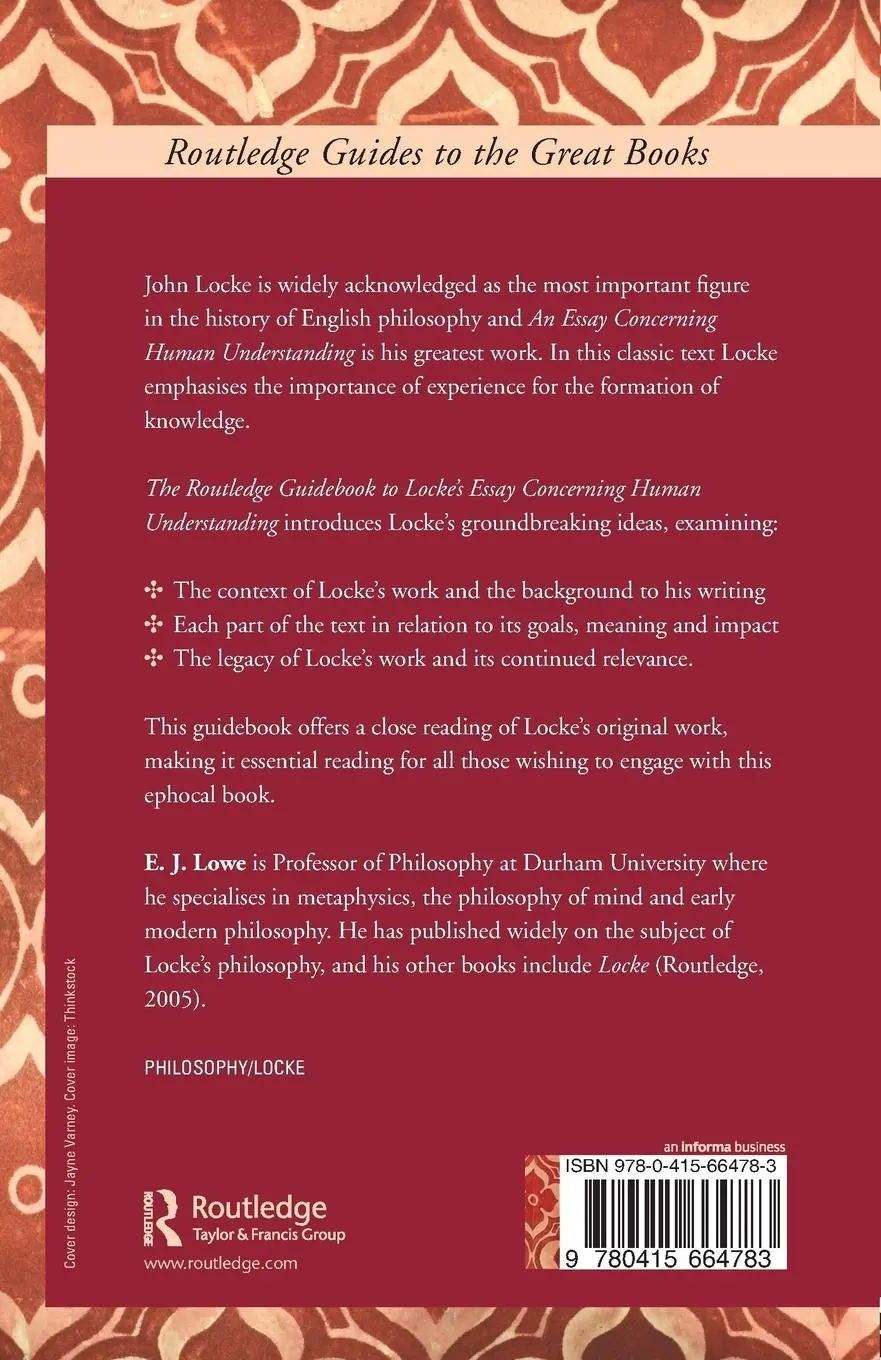 The Routledge Guidebook to Locke's Essay Concerning Human Understanding - E. J. (University of Durham Lowe 2