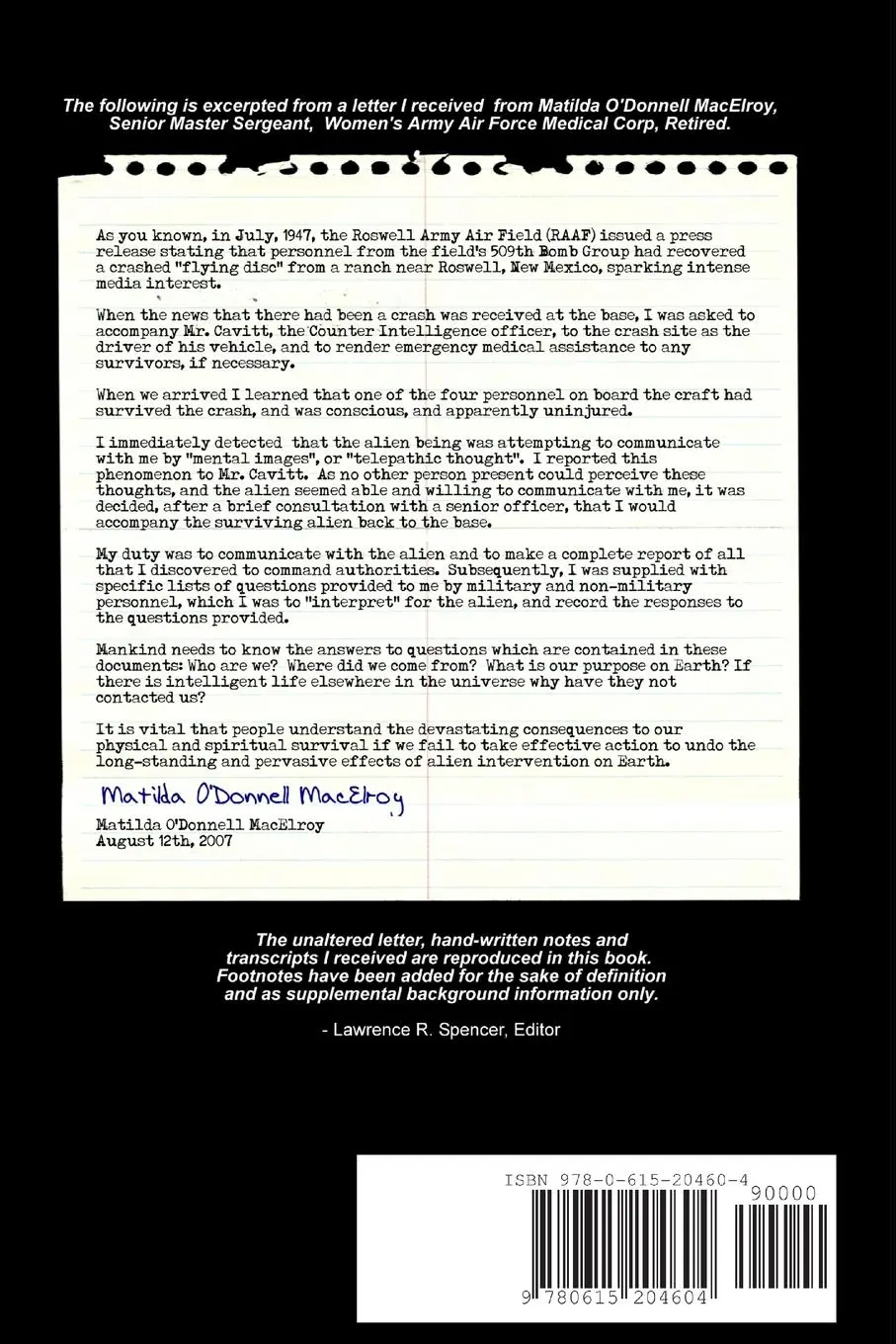 Alien Interview - Lawrence R. Spencer 2